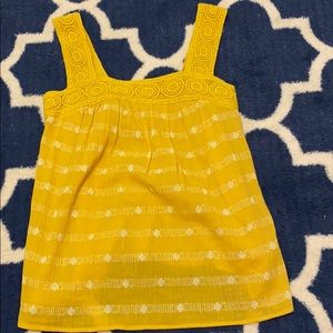 old navy yellow tank top